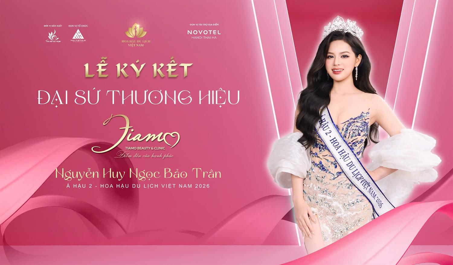 TIAMO CÔNG BỐ ĐẠI SỨ THƯƠNG HIỆU  Á HẬU 2 DU LỊCH VIỆT NAM – NGUYỄN HUY NGỌC BẢO TRÂN